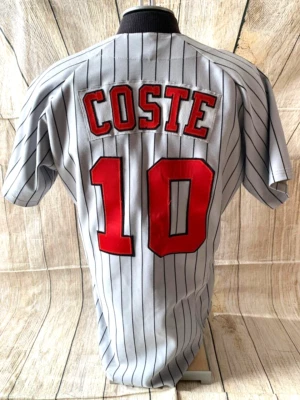 Camiseta Wilson GU Vintage CHRIS COSTE Fargo-Moorhead Redhawks autografada - Imagem 1 de 4