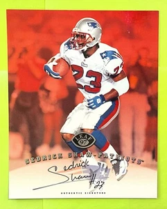 1997 Foglia Firma Sedrick Shaw Auto New England Patriots Iowa - Foto 1 di 2