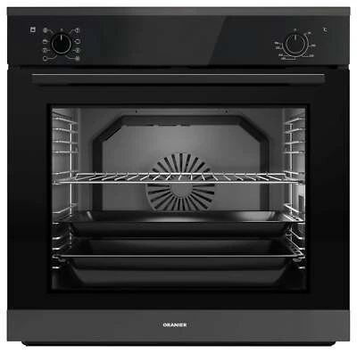 Oranier | EBS320 | Einbaubackofen | pureBLACK XXL 80L 9 Fkt beleuchtet Heißluft - Bild 1 von 4