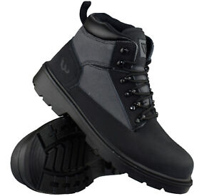 Mens Leather Work Safety Boots Steel Toe Cap Hiker Ankle Work Boot Trainer Shoes