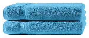 2 Handtücher türkis 50x100 cm Set Baumwolle Handtuch Frottee flauschig weich - Bild 1 von 5