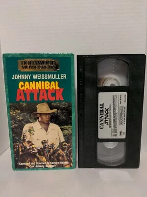 rare VHS-CANNIBAL ATTACK (1954)-Johnny Weissmuller, Judith Walsh B&W - Image 1 of 2