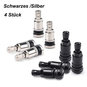 Felgenventile für Audi Alufelgen 4 Stück Ventil Felgen Reifen Schwarz Metall - Bild 1 von 20