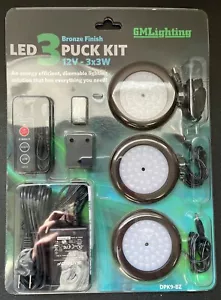 GMLighting LED 3 Puck Kit 12V 3000k Brown trim - Picture 1 of 2