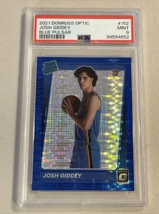 2021-22 PANINI Donruss Optic BLUE PULSAR Rated Rookie #152 Josh Giddey PSA 9 - Bild 1 von 3