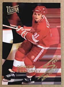 1994-95 SERGEI FEDOROV FLEER ULTRA SPEED MERCHANT INSERT #3 DETROIT RED WINGS - Picture 1 of 2