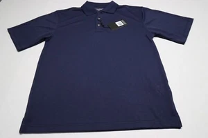 Pebble Beach Poloshirt Herren Größe S marineblau kurzärmelig Stretch lässig - Bild 1 von 7