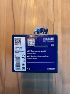 Jung F40 KNX 4194TSM Taster neu in OVP mit Alpinweiss Tastensatz - Bild 1 von 2