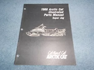 ARCTIC CAT SUPER JAG 1988 MOTO DE NIEVE LIBRO DE PIEZAS ILUSTRADO MANUAL DE FÁBRICA OEM - Imagen 1 de 6