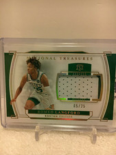 2019-20 National Treasures Romeo Langford 2 color Patch Jersey Gold 05/25