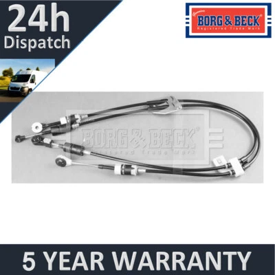 Fits Ford Fiesta 2010-2012 1.4 dCi 1.6 Gear Selector Cable Borg & Beck - Image 1 of 4