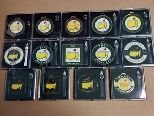 1994-2010 Masters Tournament Bag Tags Lot OF (14) Different Agusta National - Picture 1 of 3