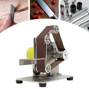 Mini Belt Sander Grinder Electric Benchtop Polishing Grinding Machine 7 Speed - Picture 1 of 18