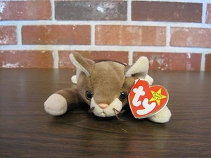 1997 TY ORIGINAL BEANIE BABY---POUNCE--CAT---DATE OF BIRTH--AUGUST 28, 1997 - Picture 1 of 12