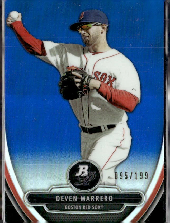 2013 Bowman Platinum #BPCP89 Deven Marrero Chrome Blue #/199 - Image 1 of 2