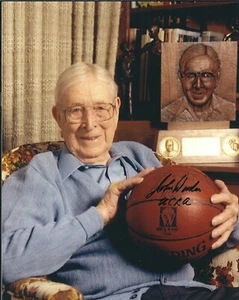 Signed  8x10 JOHN WOODEN HOF UCLA  Autographed Photo w/COA - Picture 1 of 1