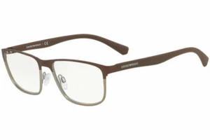 EMPORIO ARMANI EA1071 3195 Matte Brown Metal Optical Eyeglasses Frame 53-17-140 - Picture 1 of 3