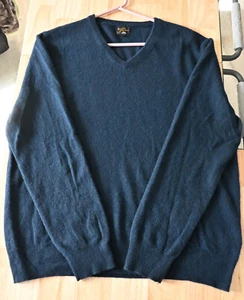J.Crew Cashmere V-neck Sweater Navy Blue Size 2XL - Style# CB518 - Picture 1 of 5