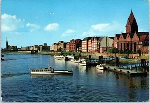 The Weser River, Bremen, Germany Postcard - Picture 1 of 2