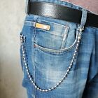 Stainless Steel Bead Ball Wallet Chain Keychain Purse Trouser Chain 6mm 24''