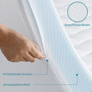 90x200 100x200 120x200 140x200 160x200 180x200 200x200cm H3&H4 Colchones Topper - Imagen 1 de 4