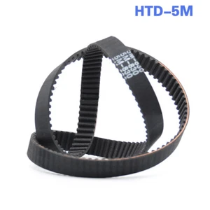HTD-5M 180-460 Timing Belt Pitch 5mm Rubber Close Loop CNC Drive Belt Width 15mm - Picture 1 of 4