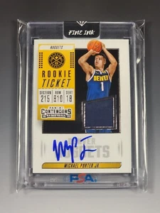 Michael Porter Jr. 2018-19 Panini Contenders ROOKIE TICKET Jersey RC Signed AUTO - Picture 1 of 5