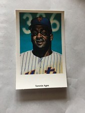 Tommie Agee Post Card PC Ron Lewis Oil Painting 1994 NY Mets 1969 25th WS Champ