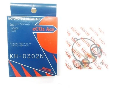 Carburetor Rebuild Kit 82-83 Honda C70 Passport Repair Set Gasket Jet #P236 - Image 1 of 4