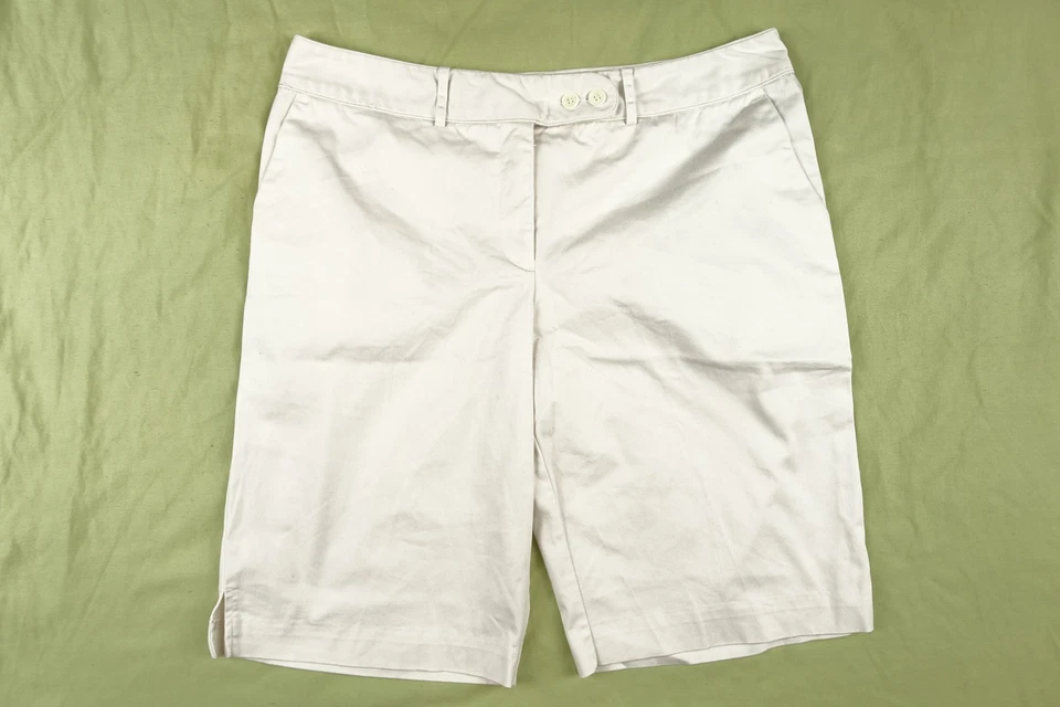 Worthington Women's White Shorts Size 16 Petite Stretch - Image 1 of 4