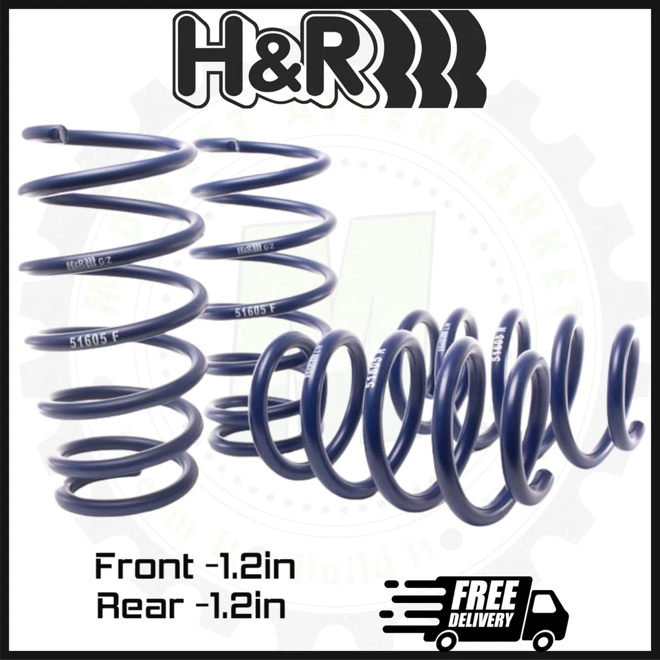 Muelles reductores deportivos delanteros y traseros H&R | Se adapta a Honda Accord 2013-2017 4 cilindros  Foto 1 de 2