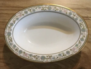 Tazón de verduras Noritake Sakura rosa verde borde floral 9704 - Imagen 1 de 4