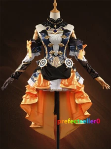 Genshin Impact Navia Vestido Falda Cosplay Disfraz Sombreros Conjuntos Ropa para mujer - Imagen 1 de 24