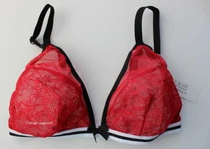 Neu mit Etikett Cosabella ADELA1301 "Adelaide" Spitzen-Bralette, rot ("Rouge Baiser"), Italien - Bild 1 von 6