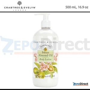 Crabtree & Evelyn Sweet Almond Oil Body Lotion 500 mL, 16.9 fl oz - Picture 1 of 2
