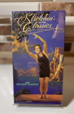 Stretchin' To The Classics Richard Simmons NEW SEALED VHS Cassette Deal A Meal Foto 1 de 2