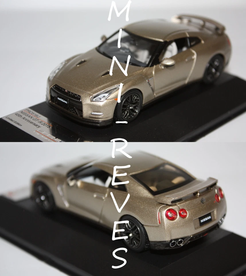 PremiumX Nissan GT-R45th Anniversary 20015 Gris 1/43 PRD516J - Photo 1/1