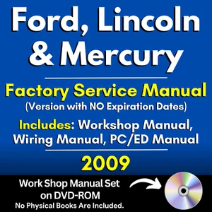 2009 Ford Factory Service Manual Set Workshop Wiring Diagrams Repair Manual DVD - Picture 1 of 11