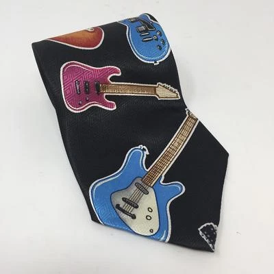 Guitarras Eléctricas De Colección A. Rogers ETMC Corbata Negra Banda de Música Rock n Roll Guitarrista Foto 1 de 4