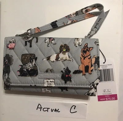 ActuaL C  Dog Show Vera Bradley RFID Smartphone Wristlet  $75 NWT - Image 1 of 4