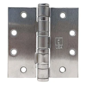 Lotto 9 cerniere Hager complete in acciaio mortaso BB1168 4,5" x 4,5" D1 - Foto 1 di 1