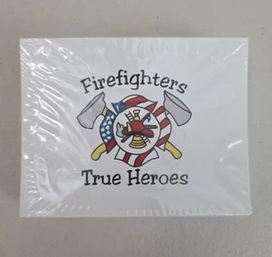 Feuerwehr Notizkarten Set - 4 1/4 x 5 1/2 Zoll 10 Notizkarten / 10 Umschläge Helden - Bild 1 von 9