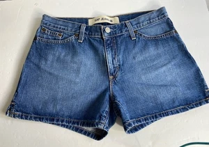 Pantalones Cortos Vaqueros Gap Azul Mujer 10 100% Algodón Retro 5 Bolsillos Pierna Muescas - Imagen 1 de 10