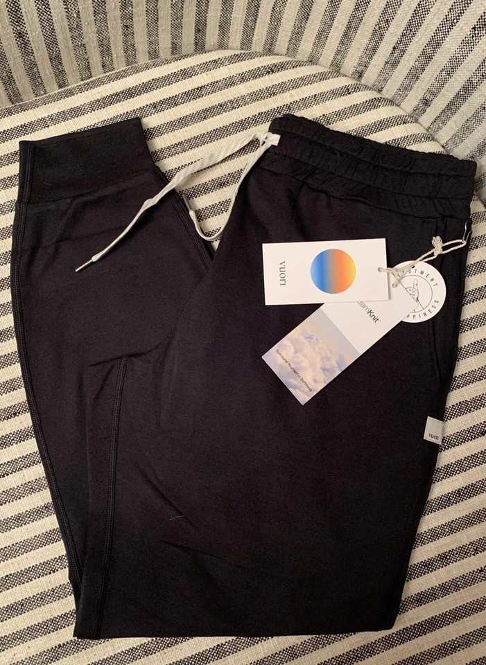 Vuori Performance Jogger Pant Dream Knit Black Women’s M VW303 Athleisure Gym