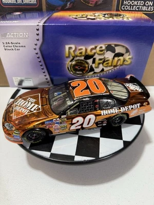 RARE Tony Stewart #20 Home Depot Indianapolis Win Color Chrome 2005 1/24 Diecast - Image 1 of 4