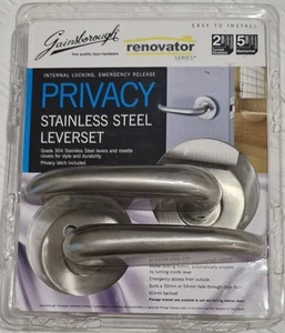 Gainsborough Renovator Series Privacy Stainless Steel Leverset Brand New - Picture 1 of 5