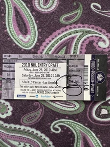 2010 NHL Entry Draft Ticket Cam Fowler Signed Autographed. Friday June 25th - Picture 1 of 2