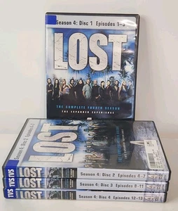 Lost Season 4 TV Series DVDs 13 Episodes 4 Discs - Picture 1 of 10