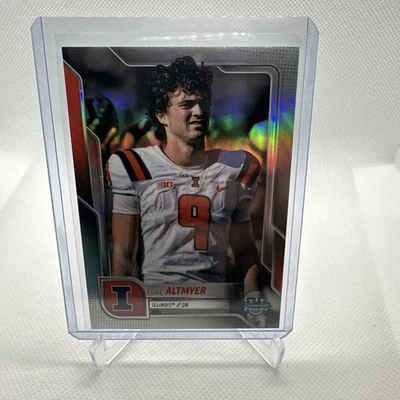 2025 Bowman U Chrome Luke Altmyer Image Variation Refractor SSP Illinois #SP-5 - Image 1 of 4