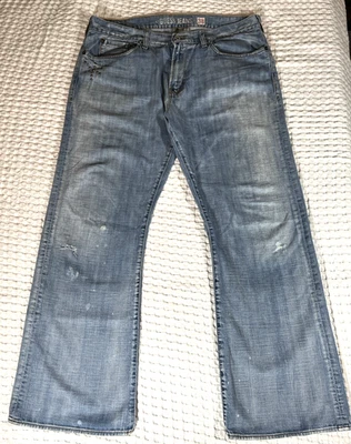Mens Blue Jeans by Guess Size  38/31 Bootcut - Image 1 of 4